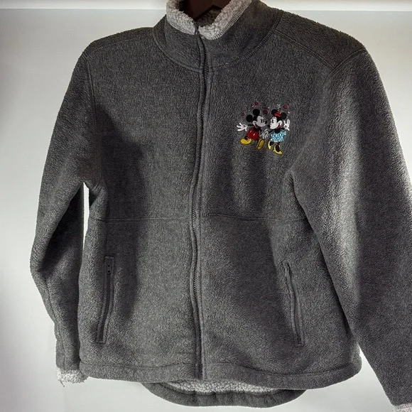 VINTAGE Disney Fleece Jacket Women’s Size M - Picture 1 of 12